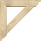 Ekena Millwork Traditional Traditional Rough Sawn Bracket w/ Offset Brace, Douglas Fir, 6"W x 26"D x 26"H BKT0604X26X26TRA01RDF - alternate 4